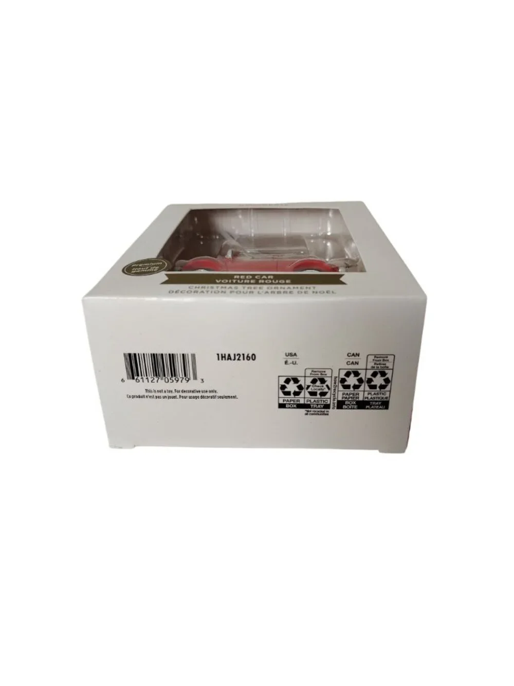 Hallmark Red Car Christmas Ornament With Gifts Roof Decoration In Box